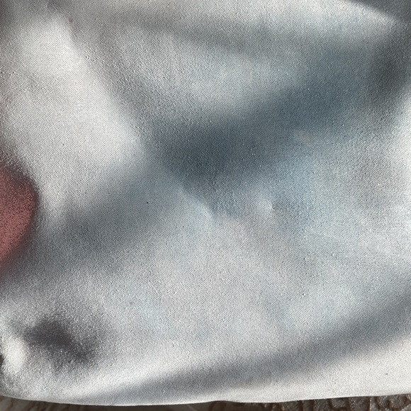 Coach EUC Lurex Silver & Shimmery White Crossbody Bag with satin Legacy lining. - Picture 9 of 13